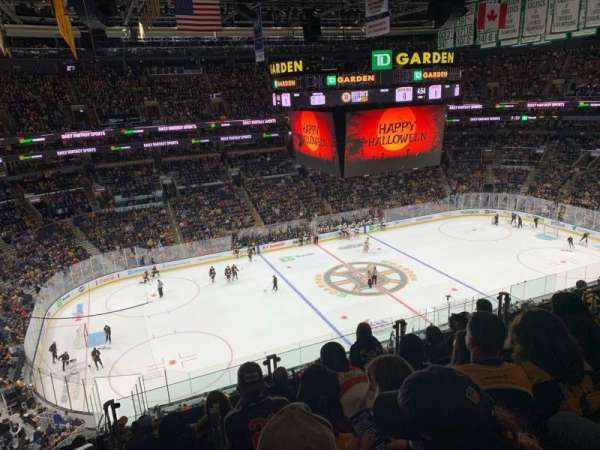 TD Garden, section: 318, row: 8, seat: 16