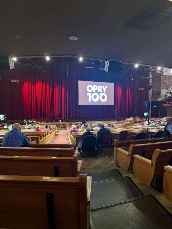 Grand Ole Opry House, section: 13, row: W, seat: 1