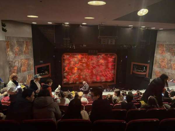 Minskoff Theatre, section: Mezzanine, row: L, seat: 115