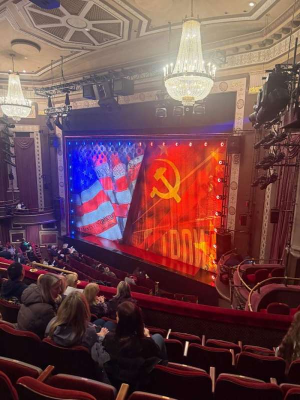 Imperial Theatre, section: Front Mezzanine R, row: F, seat: 407