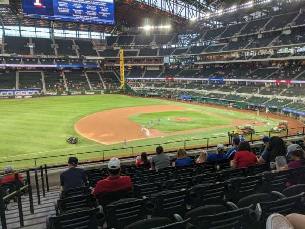 Globe Life Field, section: 107, row: 10, seat: 1
