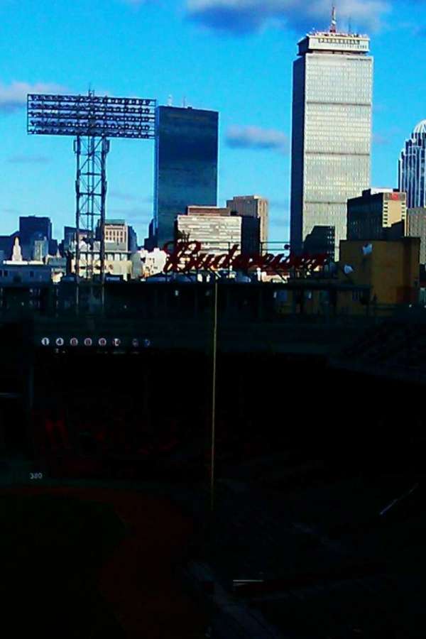 Fenway Park, section: f. field skyline