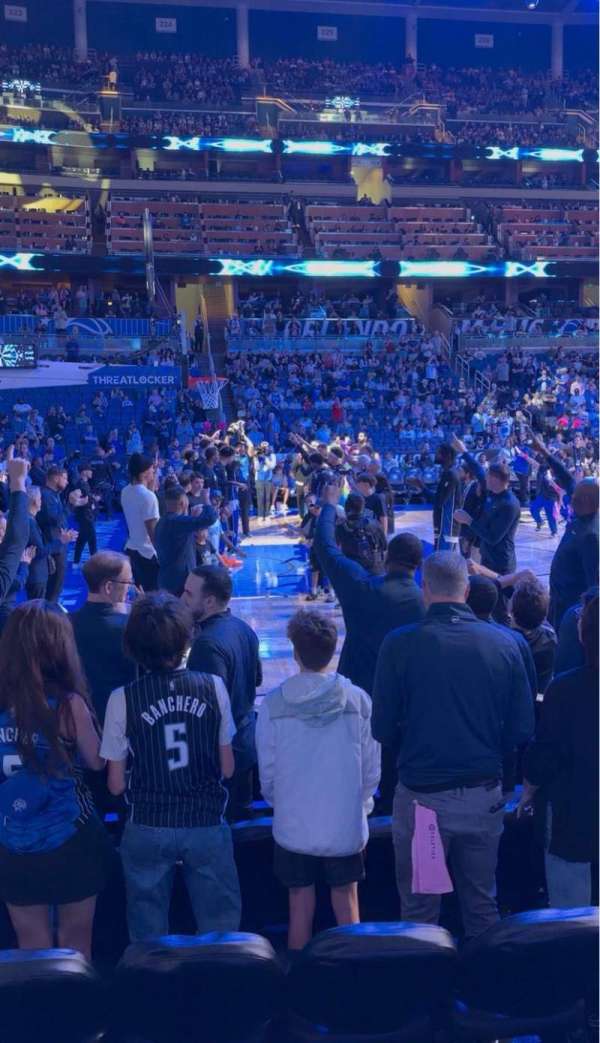 Kia Center, section: 107, row: 2, seat: 3