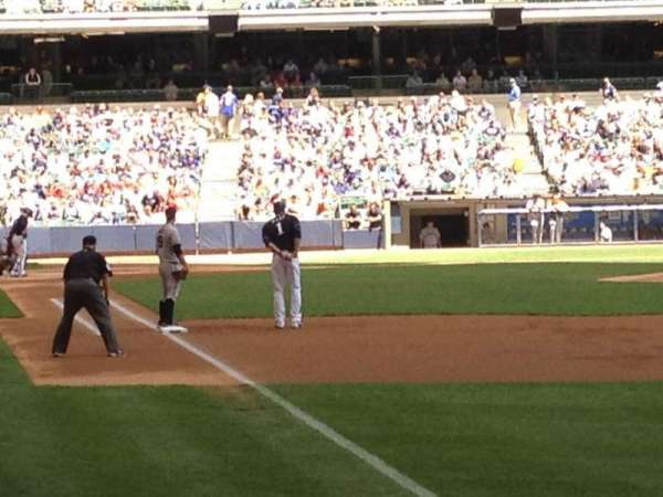 American Family Field, section: 107, row: 9, seat: 3