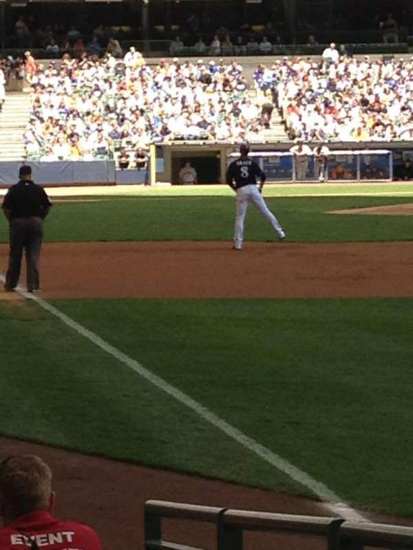 American Family Field, section: 107, row: 8, seat: 2