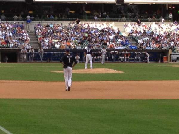 American Family Field, section: 107, row: 8, seat: 1