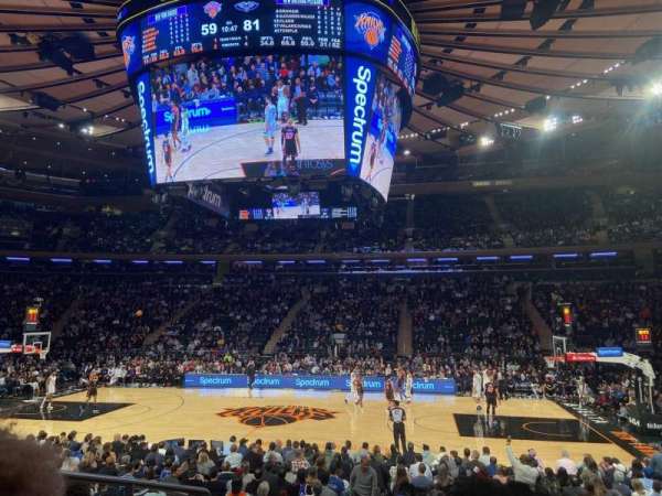 Madison Square Garden, section: 118, row: 10, seat: 2