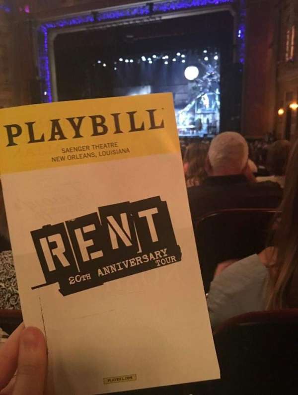Saenger Theatre, New Orleans, section: Orchestra R, row: CC, seat: 30