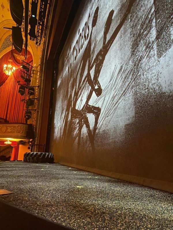 Bernard B. Jacobs Theatre, section: Orchestra R, row: A, seat: 8