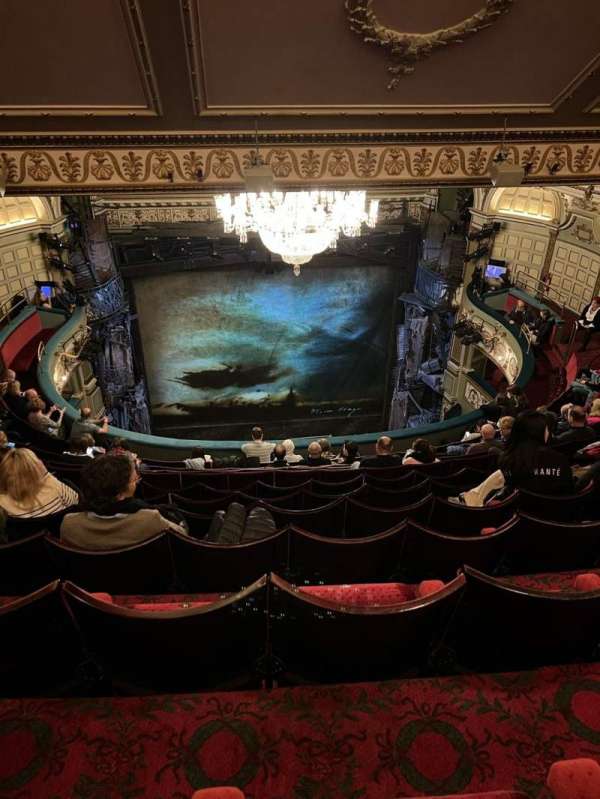 Sondheim Theatre, West End, section: Grand Circle, row: L, seat: 18
