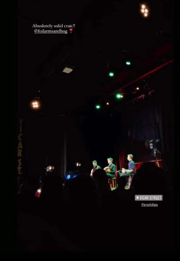 Vicar Street, section: A, row: A, seat: 5-10