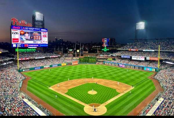 Citizens Bank Park, section: 421, row: 1, seat: 8