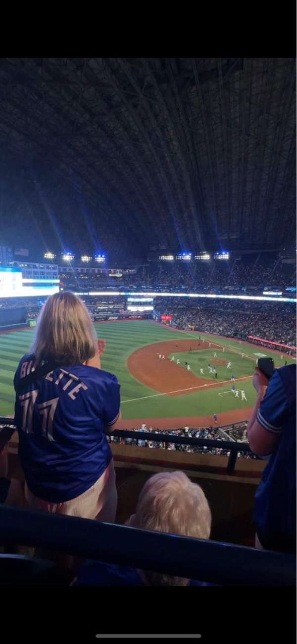 Rogers Centre, section: 534, row: 2, seat: 1