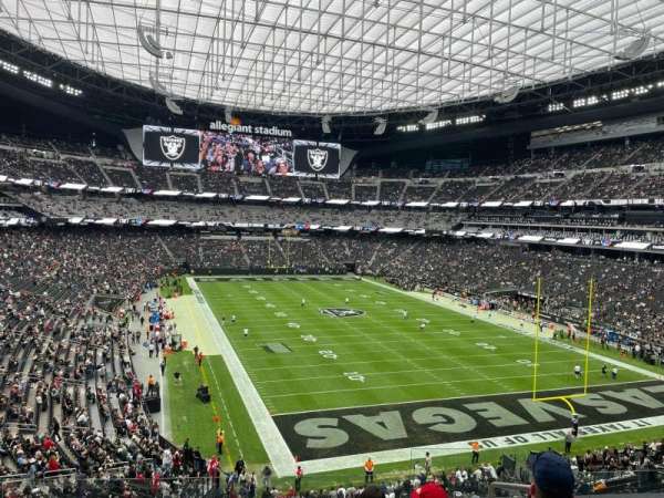 Allegiant Stadium, section: 204, row: 6, seat: 3