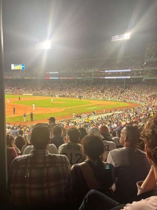 Fenway Park, section: Grandstand 29, row: 4, seat: 23-25