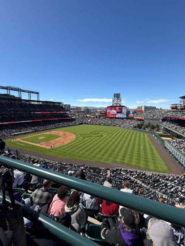 Coors Field, section: L316, row: W, seat: 4