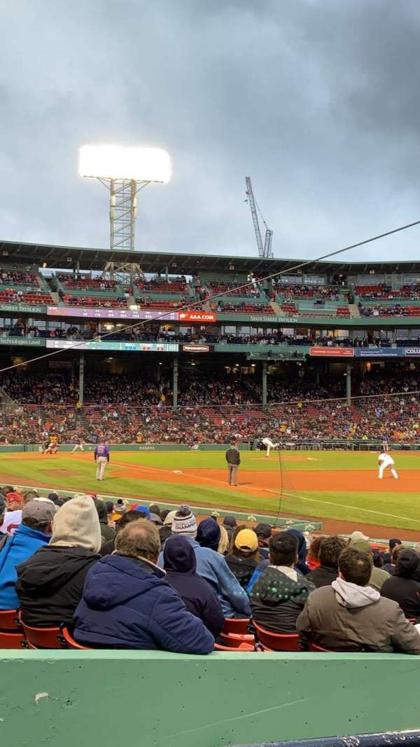 Fenway Park, section: Right Field Box 97, row: BB, seat: 11