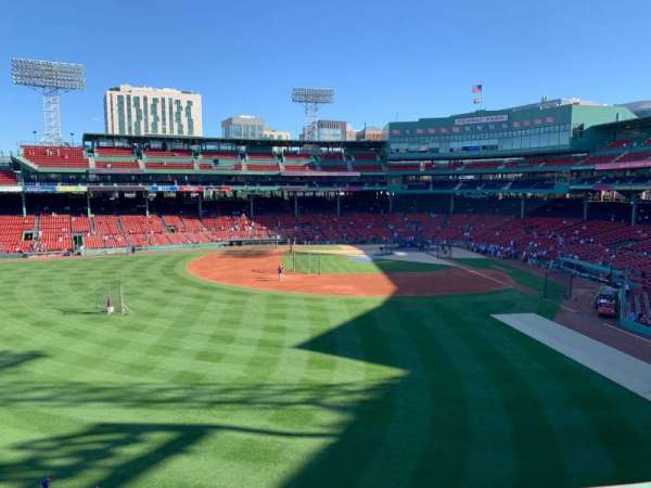 Fenway Park, section: Green Monster 5, row: 1, seat: 3
