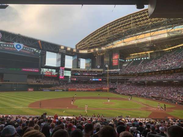 Chase Field, section: 128, row: 35, seat: 3