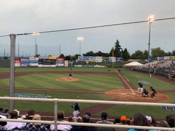 Everett Memorial Stadium, section: I, row: 7, seat: 6