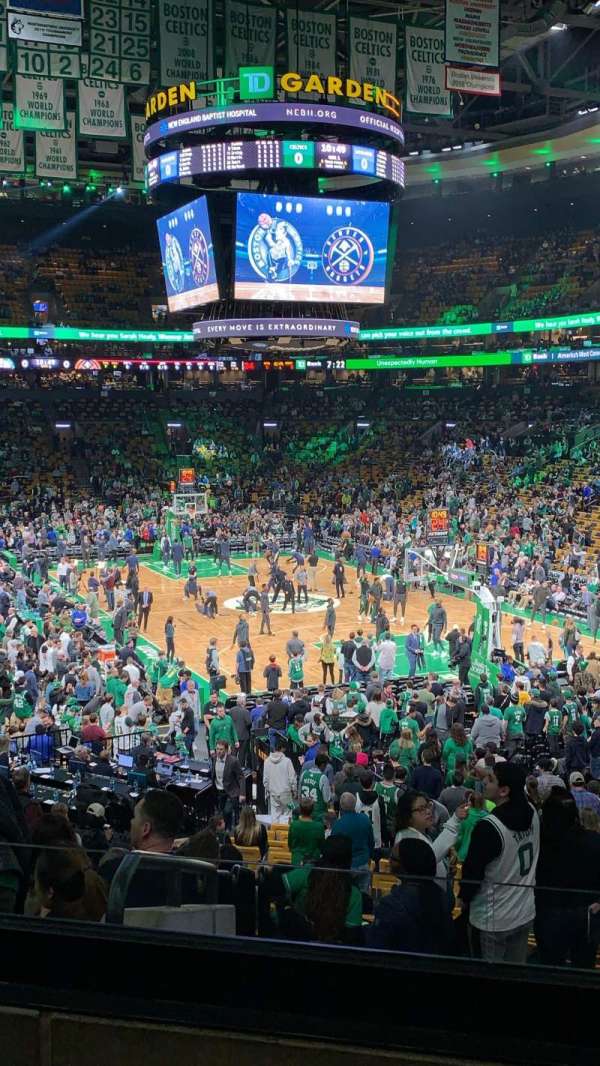 TD Garden, section: 19, row: 24, seat: 17