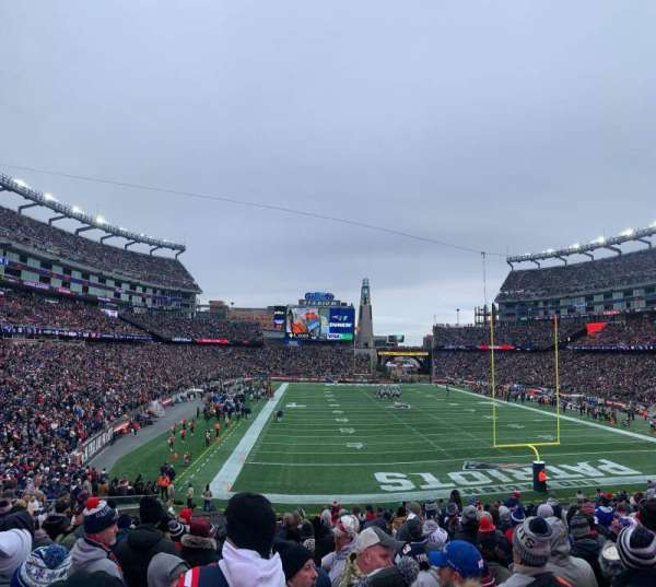 Gillette Stadium, section: 132, row: 32, seat: 10