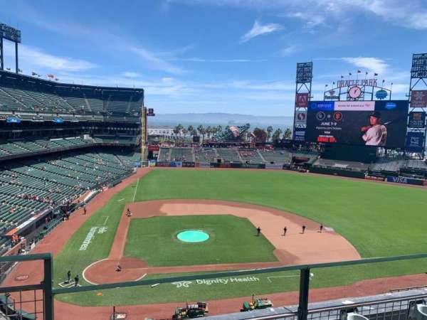 Oracle Park, section: VR310, row: B, seat: 20