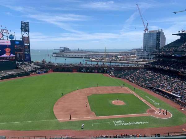 Oracle Park, section: VR324, seat: 8