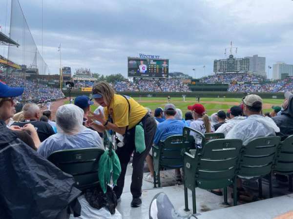 Wrigley Field, section: 120, row: 1, seat: 4