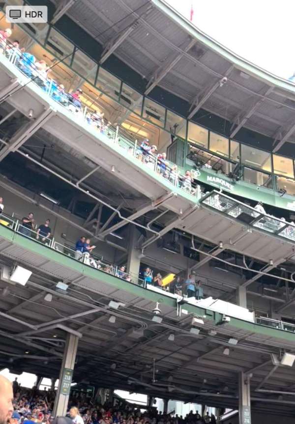 Wrigley Field, section: 120, row: 1, seat: 4