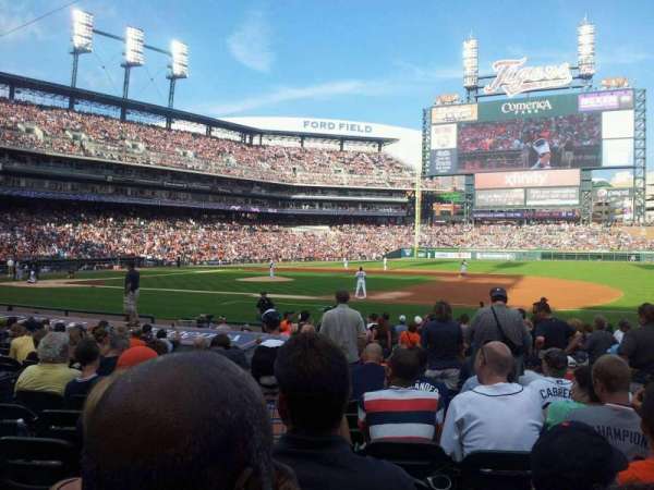 Comerica Park, section: 119, row: 20, seat: 9