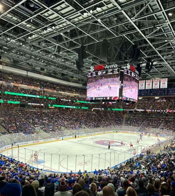 UBS Arena, section: 107, row: 25, seat: 17