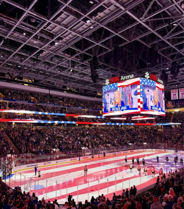 UBS Arena, section: 107, row: 22, seat: 5