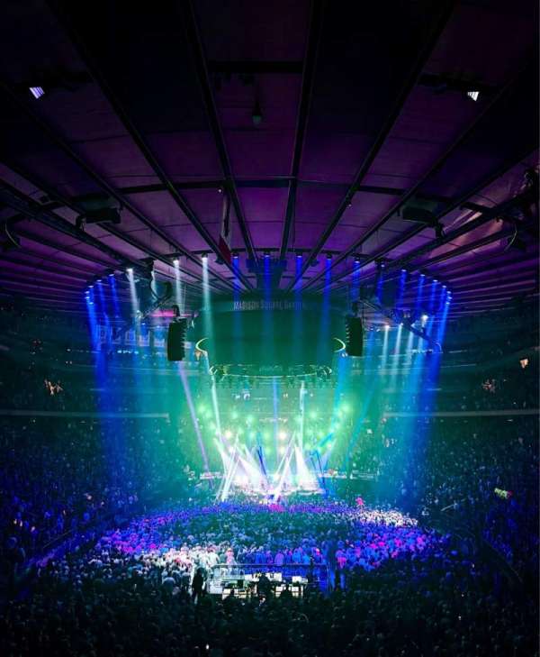 Madison Square Garden, section: 102, row: 22, seat: 16