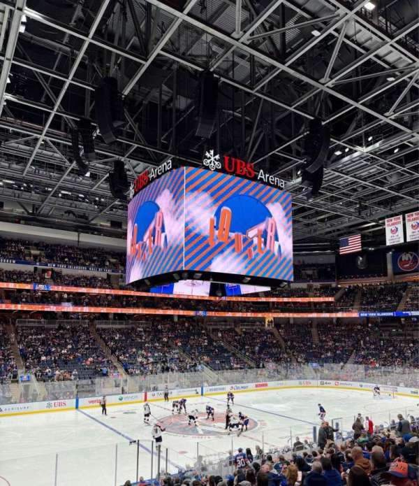 UBS Arena, section: 106, row: 20, seat: 1