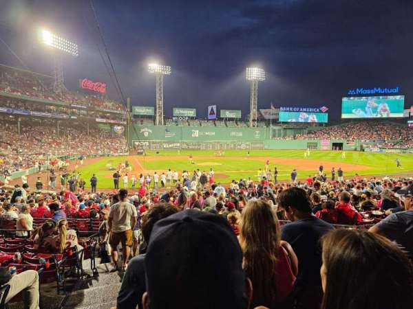 Fenway Park, section: Loge Box 124, row: JJ, seat: 8