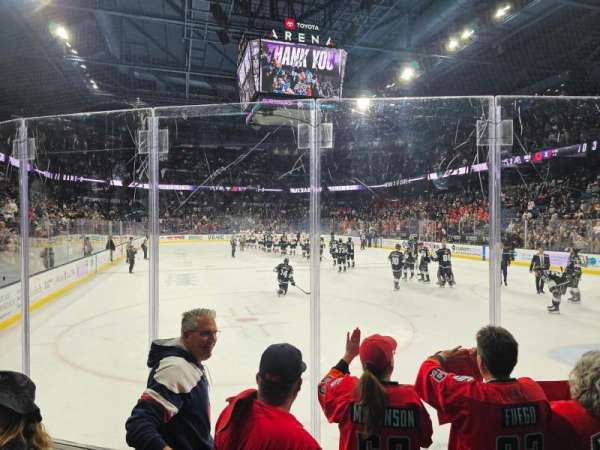 Toyota Arena, section: 122, row: C, seat: 9