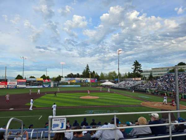 Everett Memorial Stadium, section: J, row: 8, seat: 16