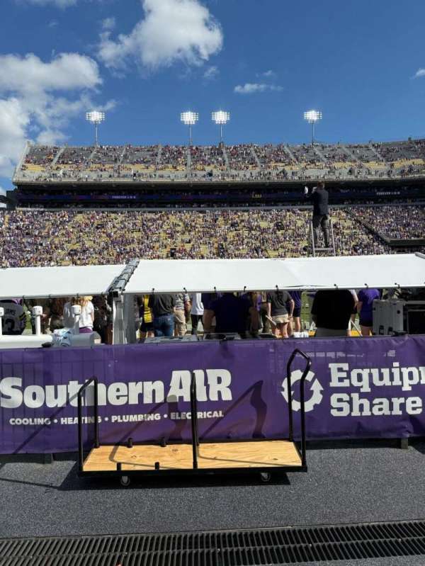Tiger Stadium, section: 103, row: 1, seat: 38 & 39