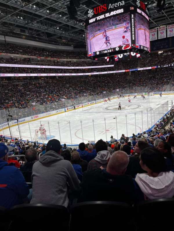 UBS Arena, section: 107, row: 18, seat: 18