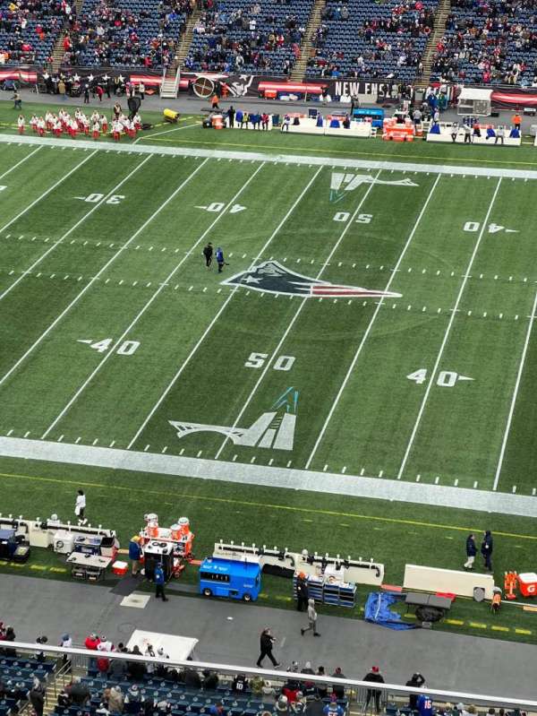 Gillette Stadium, section: 308, row: 6, seat: 17