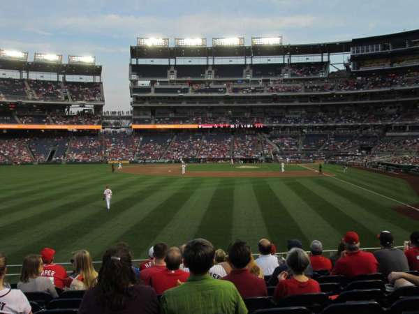 Nationals Park, section: 105, row: K, seat: 16