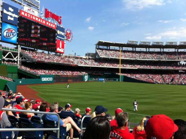 Nationals Park, section: 105, row: K, seat: 18