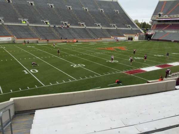 Lane Stadium, section: 114, row: V, seat: 14