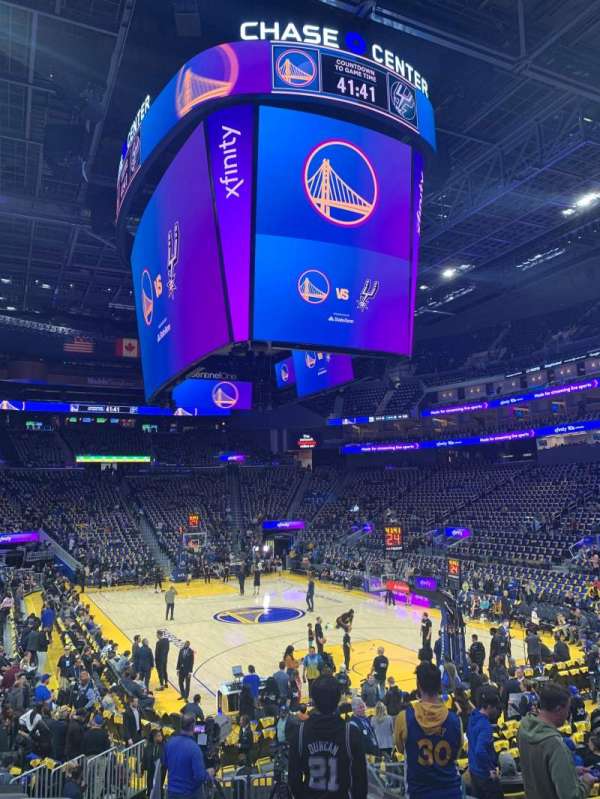 Chase Center, section: 111, row: 12, seat: 5