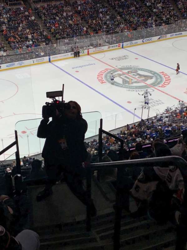 Honda Center, section: 416, row: J, seat: 1
