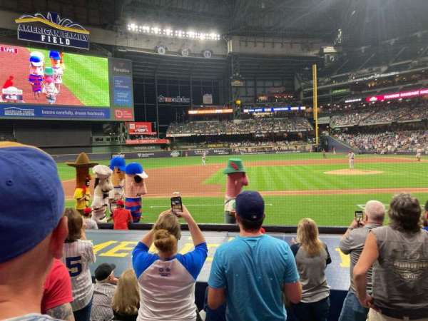 American Family Field, section: 122, row: 9, seat: 12