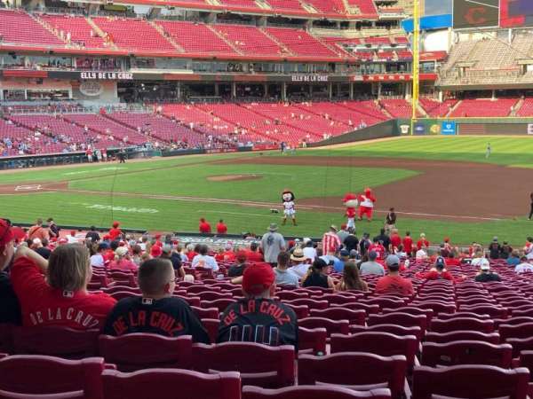 Great American Ball Park, section: 132, row: ii, seat: 10