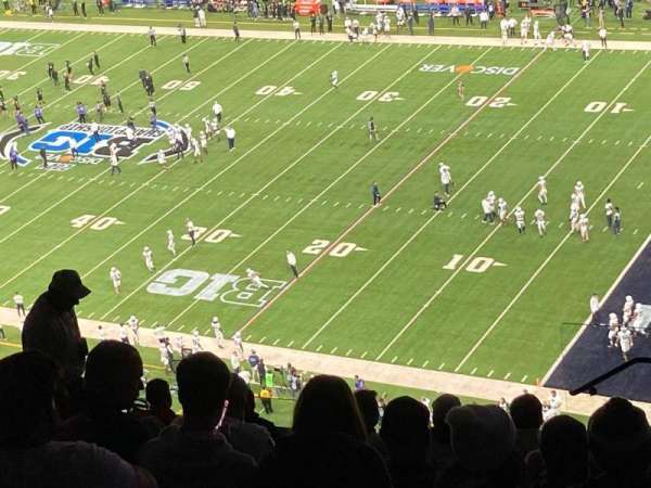 Lucas Oil Stadium, section: 608, row: 12, seat: 1