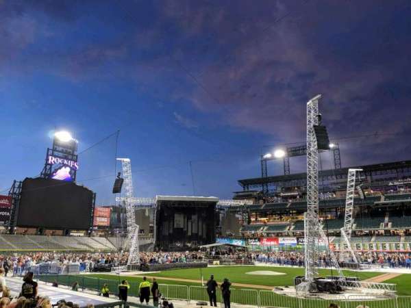 Coors Field, section: 133, row: 14, seat: 5